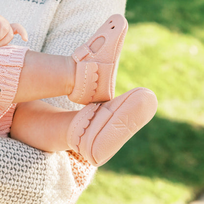 Freshly Picked Newborn Blush Mary Jane Baby Shoe
