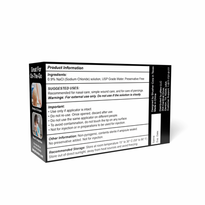 Shusher Care Saline Ampoules – Sterile Single-Use