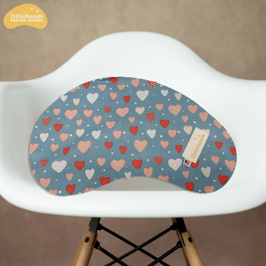 LittleBeam Love Nursing Pillow - Portable Memory Foam Breastfeeding Support & Comfort