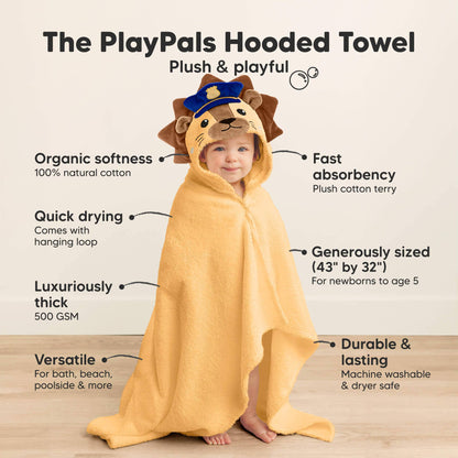 Playpals Hooded Baby Bath Towels
