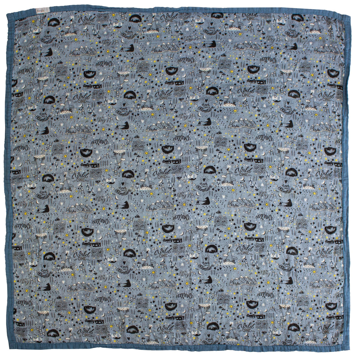 Kanga Care Bamboo Muslin Blanket - Baby: Wander (Reversible)