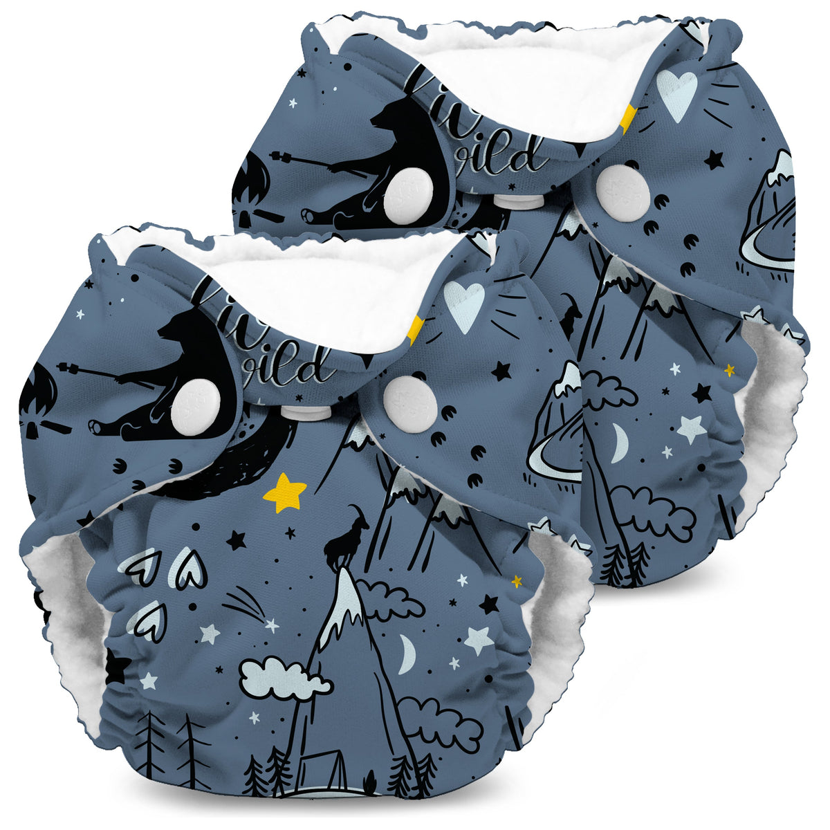 Kanga Care Lil Joey All In One Cloth Diaper (2 pk) - Tula Wander