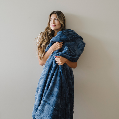 Saranoni Patterned Faux Fur XL Throw Blankets