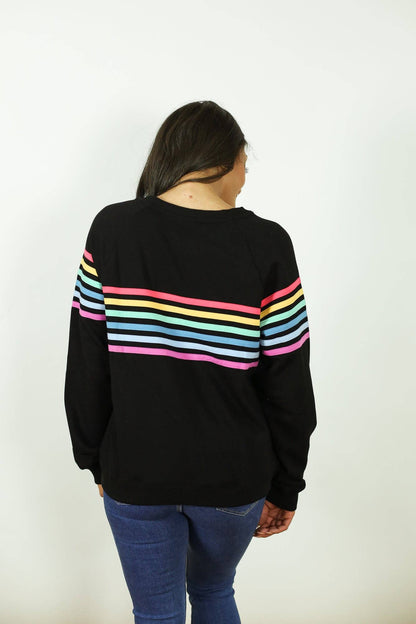 Limited Edition Six Stripe Invisible Zip Breastfeeding Sweater