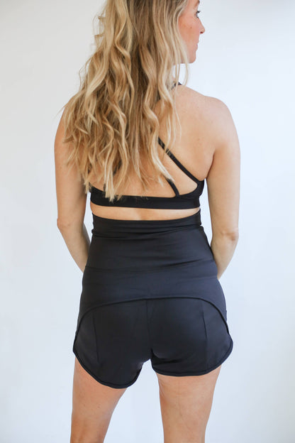 Maternity Athletic Shorts - Black