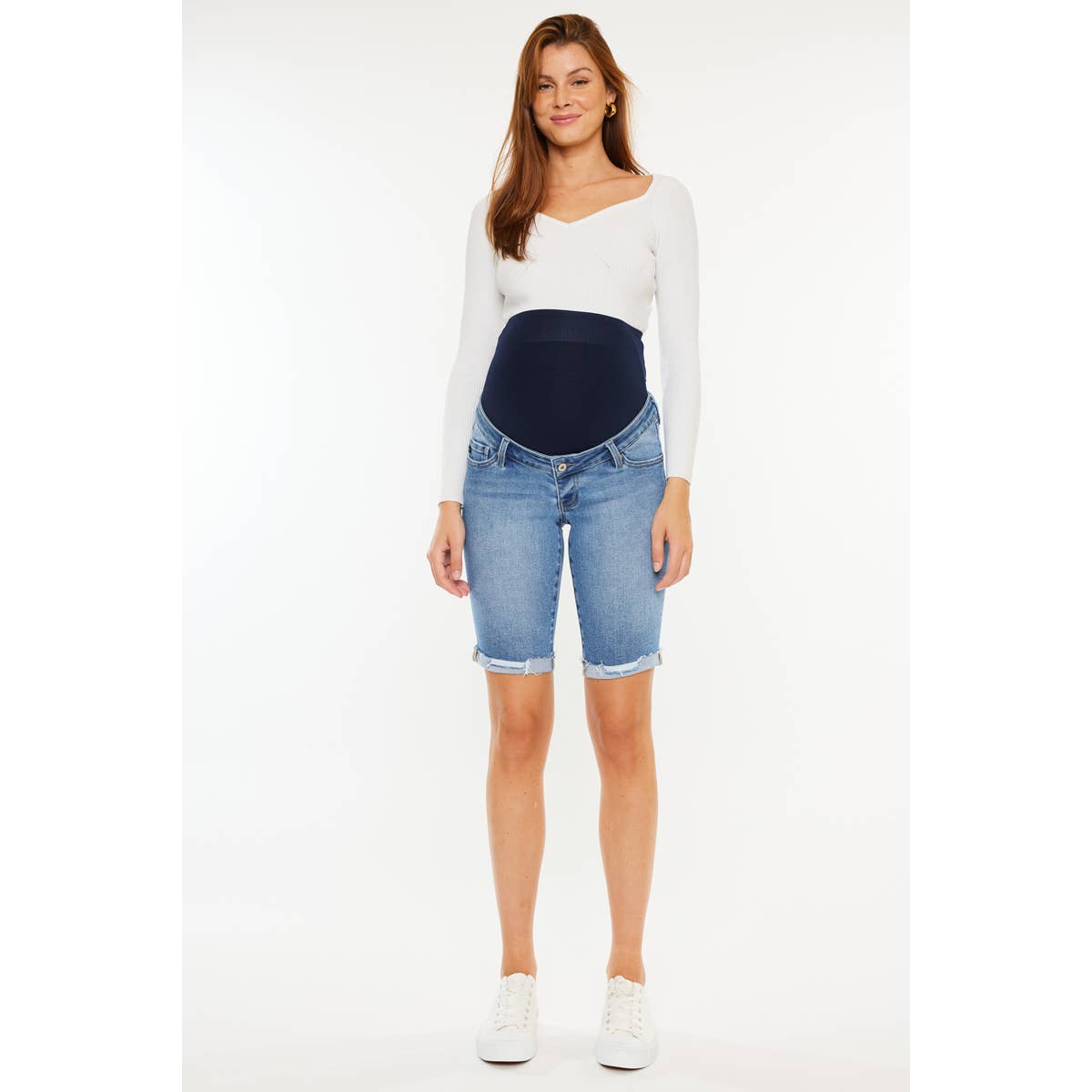 Signature Maternity Bermuda Stretch Short