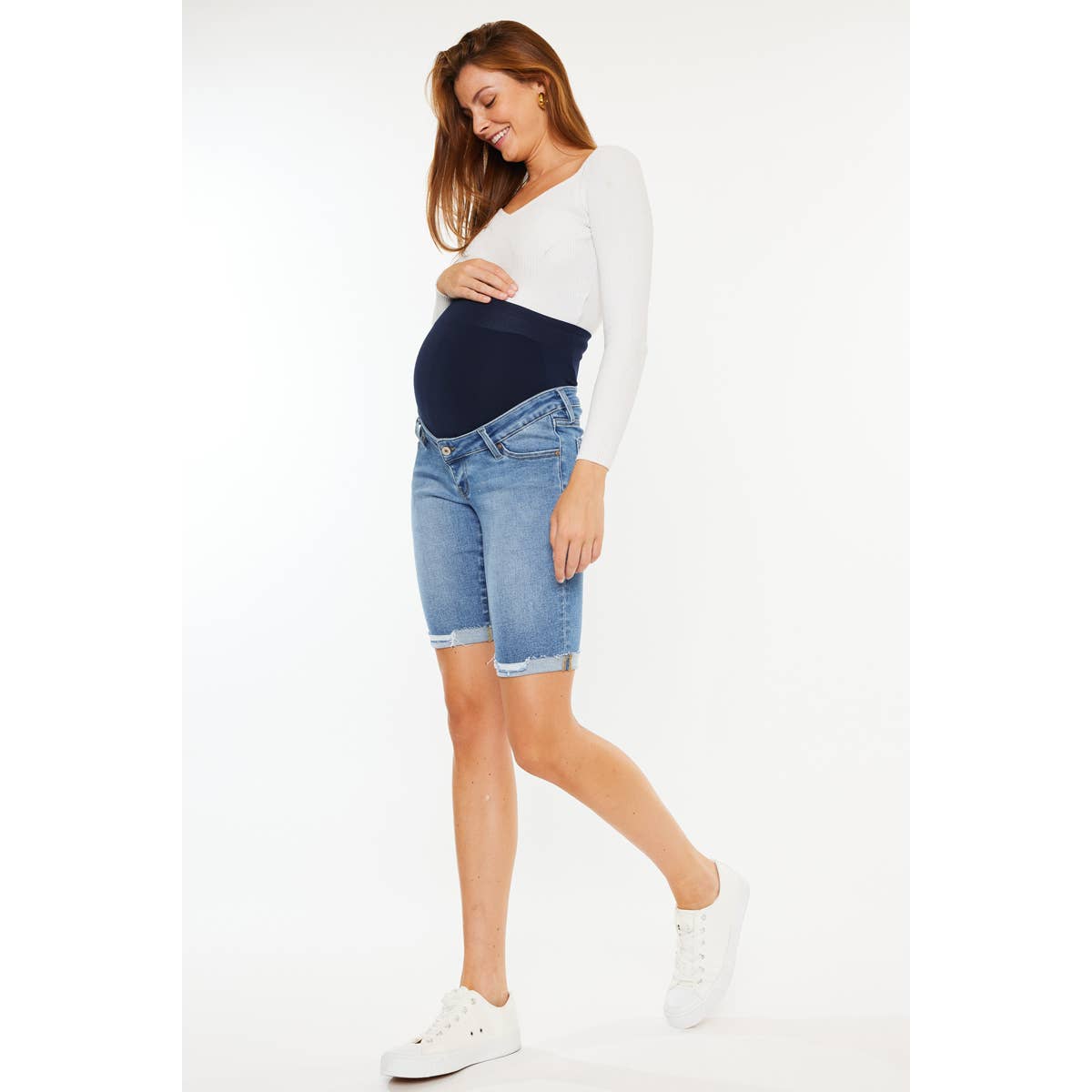 Signature Maternity Bermuda Stretch Short