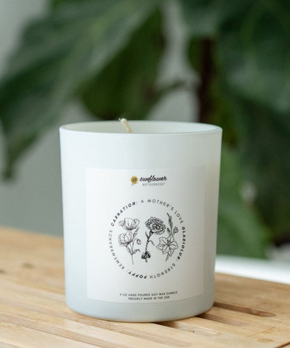 Sunflower Motherhood Remembrance Healing Candle