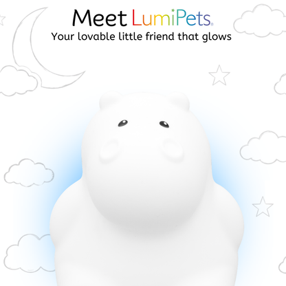 LumiPets® Honey the Hippo- Children's Touch Night Light