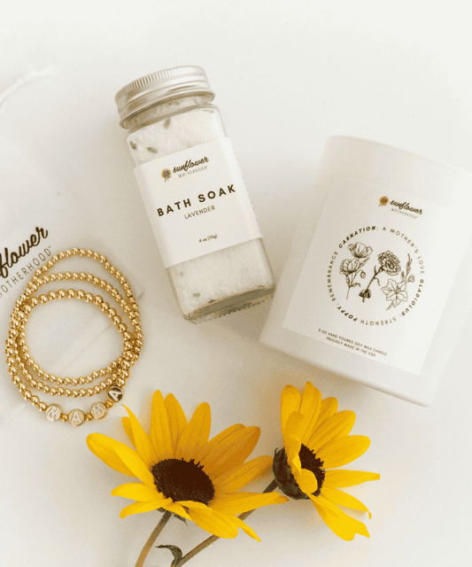 Sunflower Motherhood Grieving Heart Bundle - Gentle Support for Loss