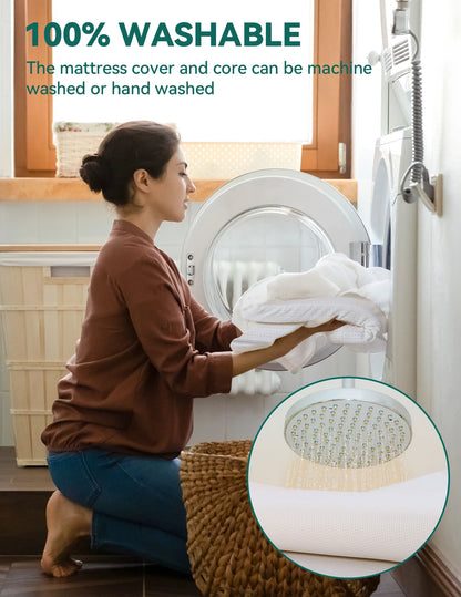 Babelio Stratus | Washable Silicone Foam Crib Mattress Topper