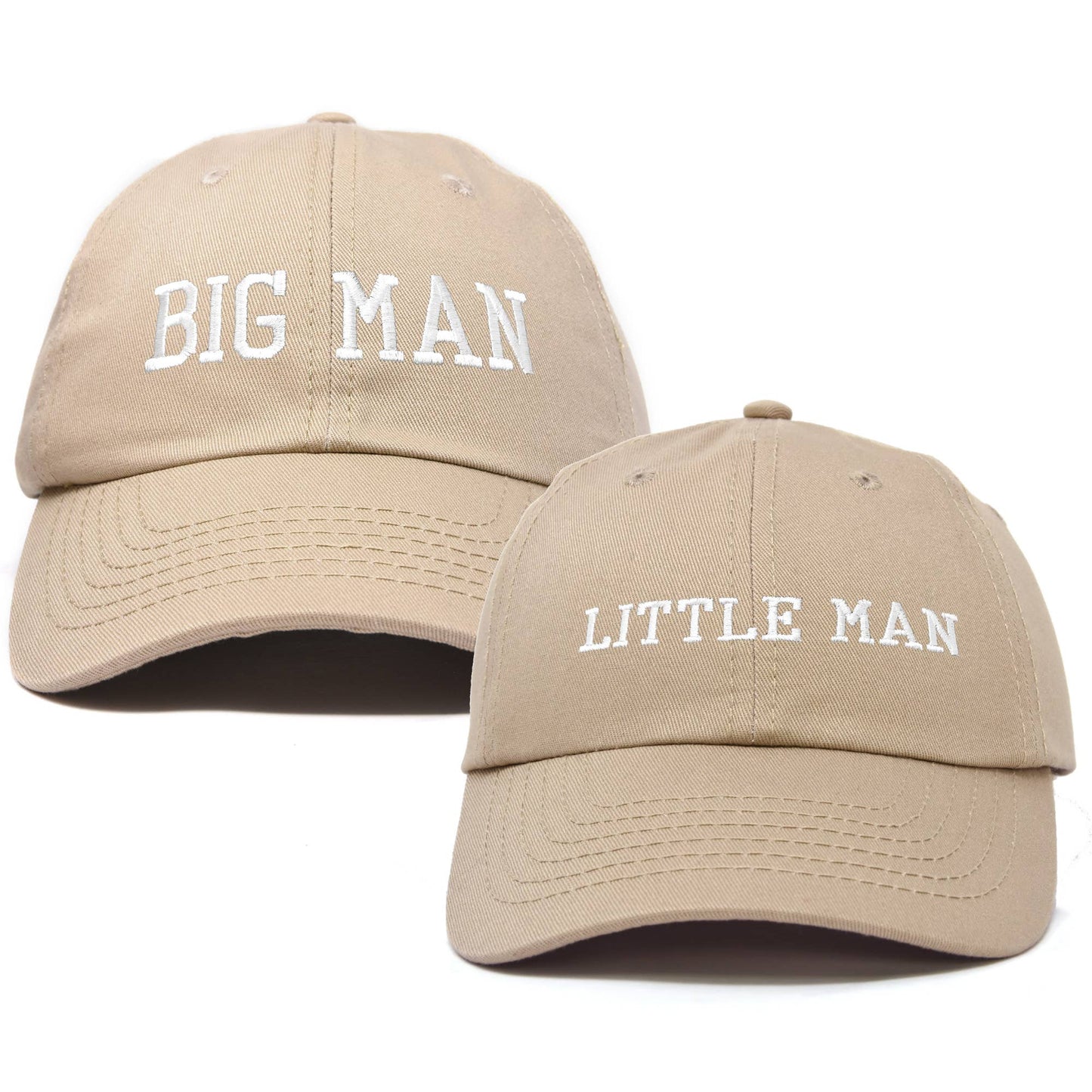 Big Man Little Man Father Son Matching Caps
