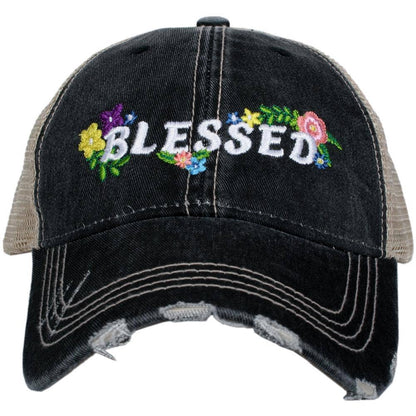 Blessed with Flowers Easter Embroidered Trucker Hats