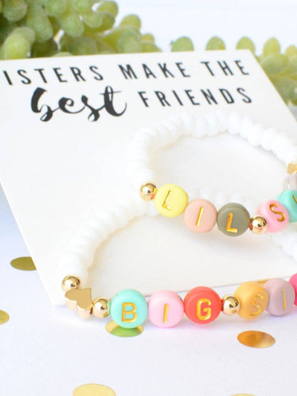 Big Sis Lil Sis Best Friends Bracelet Set