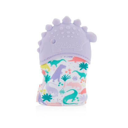 Lilac Dino Itzy Mitt™ Silicone Teething Mitts