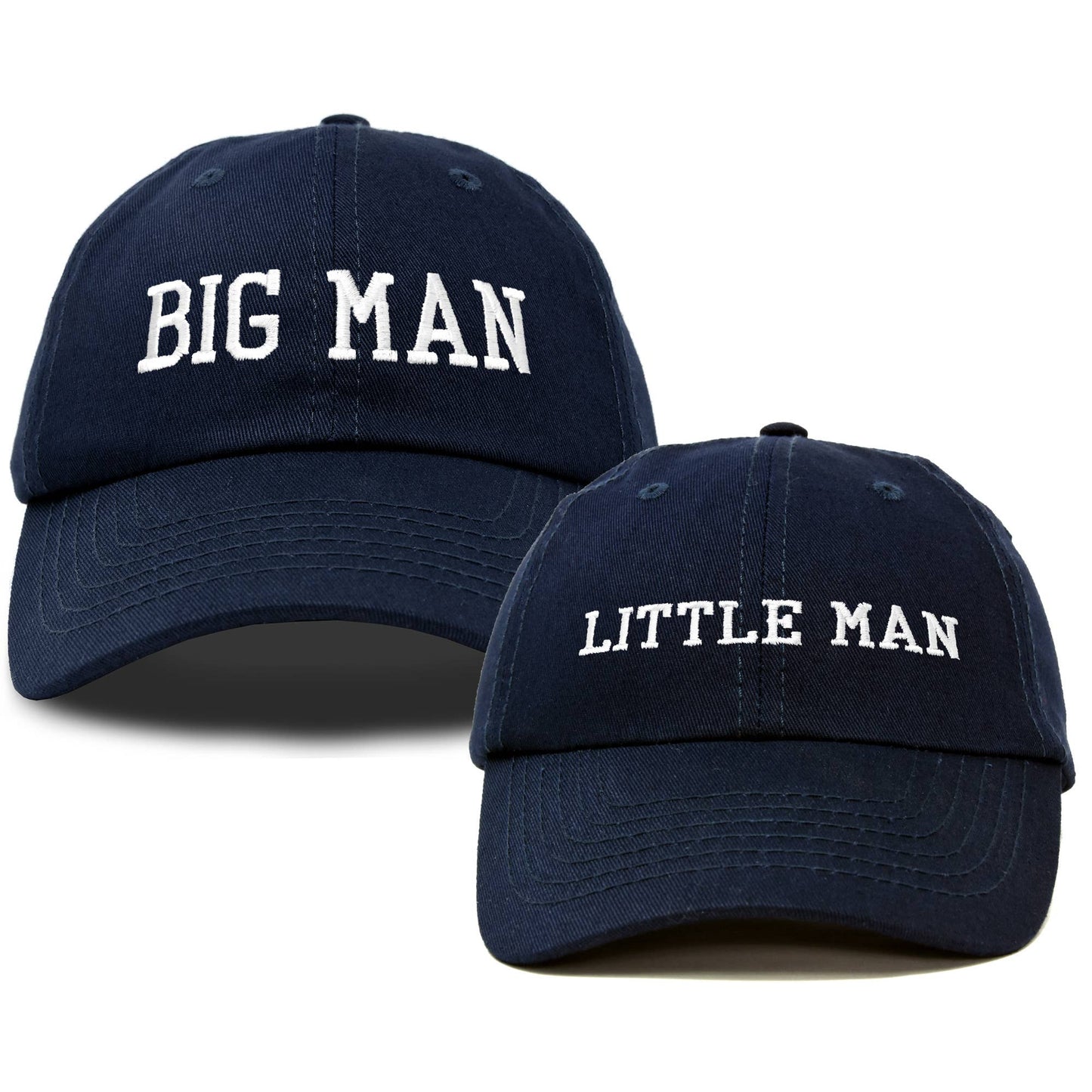 Big Man Little Man Father Son Matching Caps