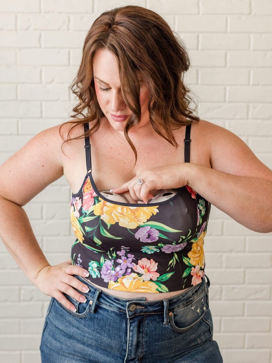 Davin & Adley 3 in 1 Amelia Pumping & Nursing Printed Cami (Final Sale)