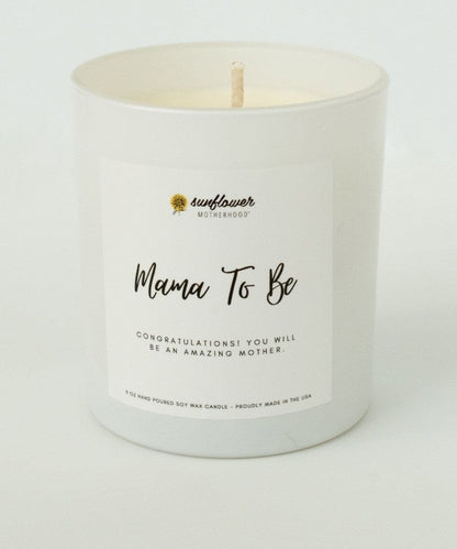 Sunflower Motherhood Mama To Be Pregnancy Candle