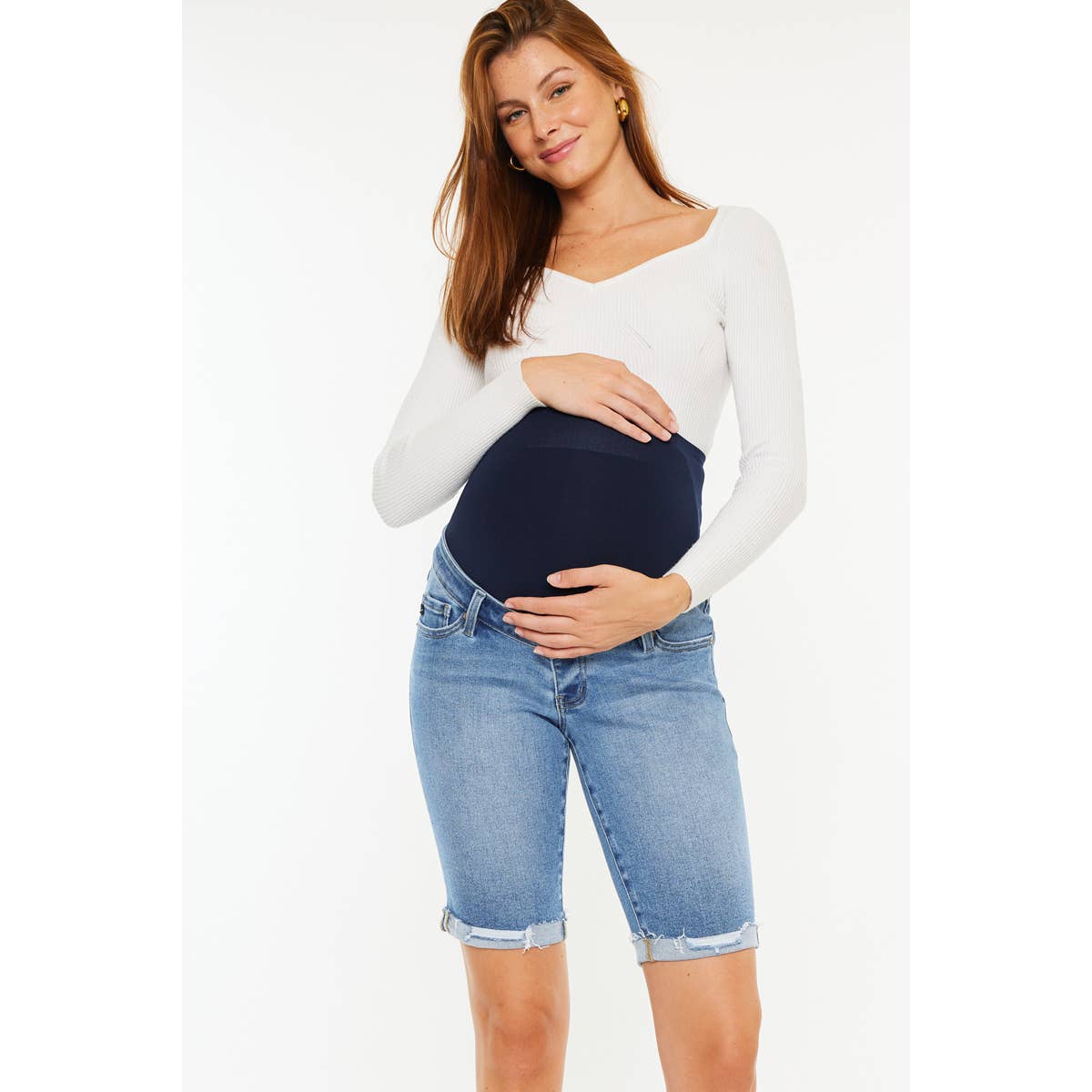 Signature Maternity Bermuda Stretch Short