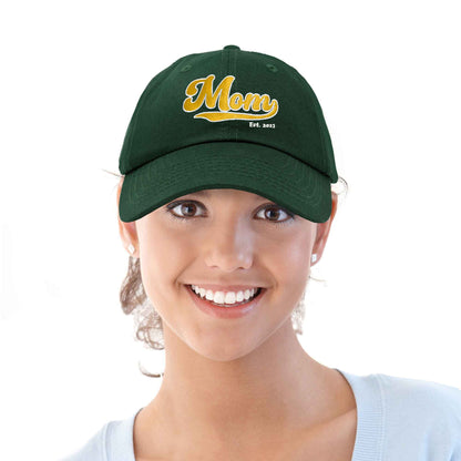 Varsity Mom Embroidered Cotton Hat