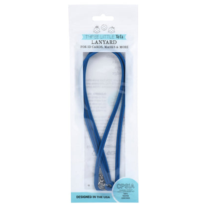 Three Little Tots Silicone Lanyard for ID Badges, Masks, Keys & More