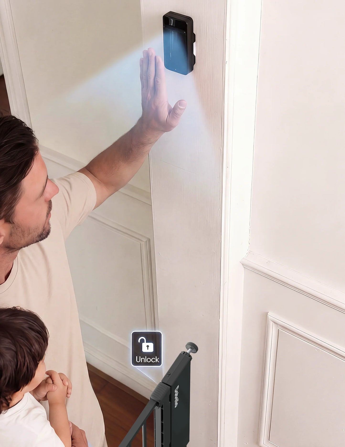 Babelio Sensepass | Smart Baby Gate with Infrared Auto-Unlock