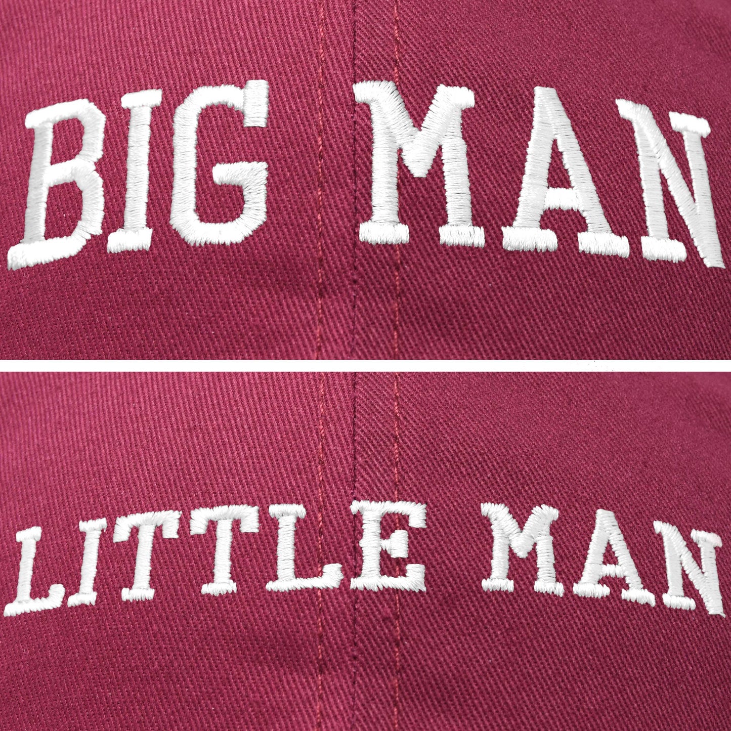 Big Man Little Man Father Son Matching Caps