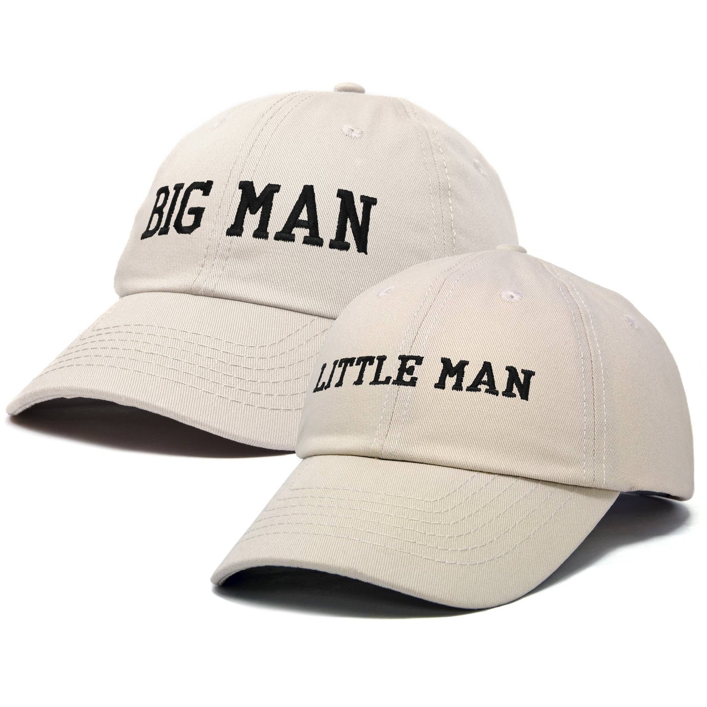 Big Man Little Man Father Son Matching Caps