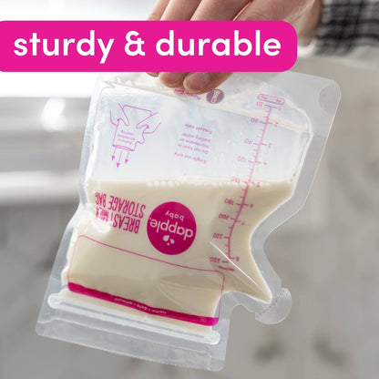 Dapple Baby Breast Milk Storage Easy Pour Bags, 50ct