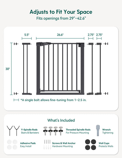 Babelio PressGuard P7 | Expandable Pressure-Mounted Baby Gate