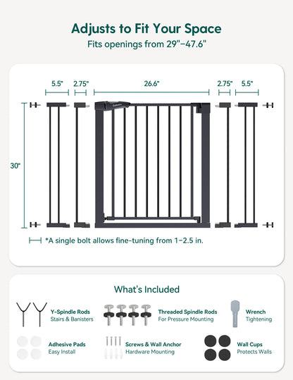Babelio PressGuard P7 | Expandable Pressure-Mounted Baby Gate
