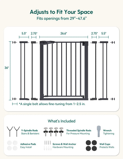 Babelio PressGuard P7 | Expandable Pressure-Mounted Baby Gate