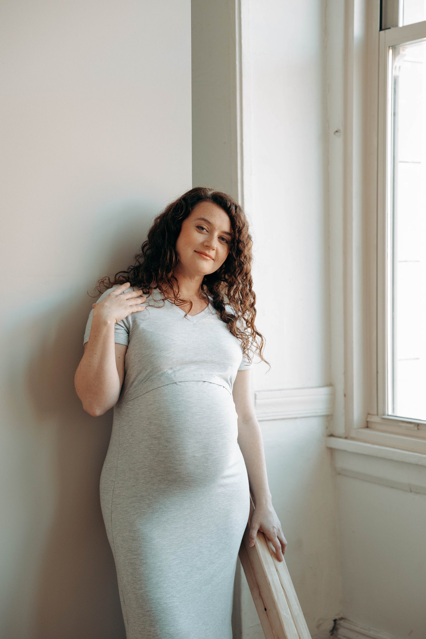 MLM Brand Everyday Breastfeeding Dress - Americano Brown