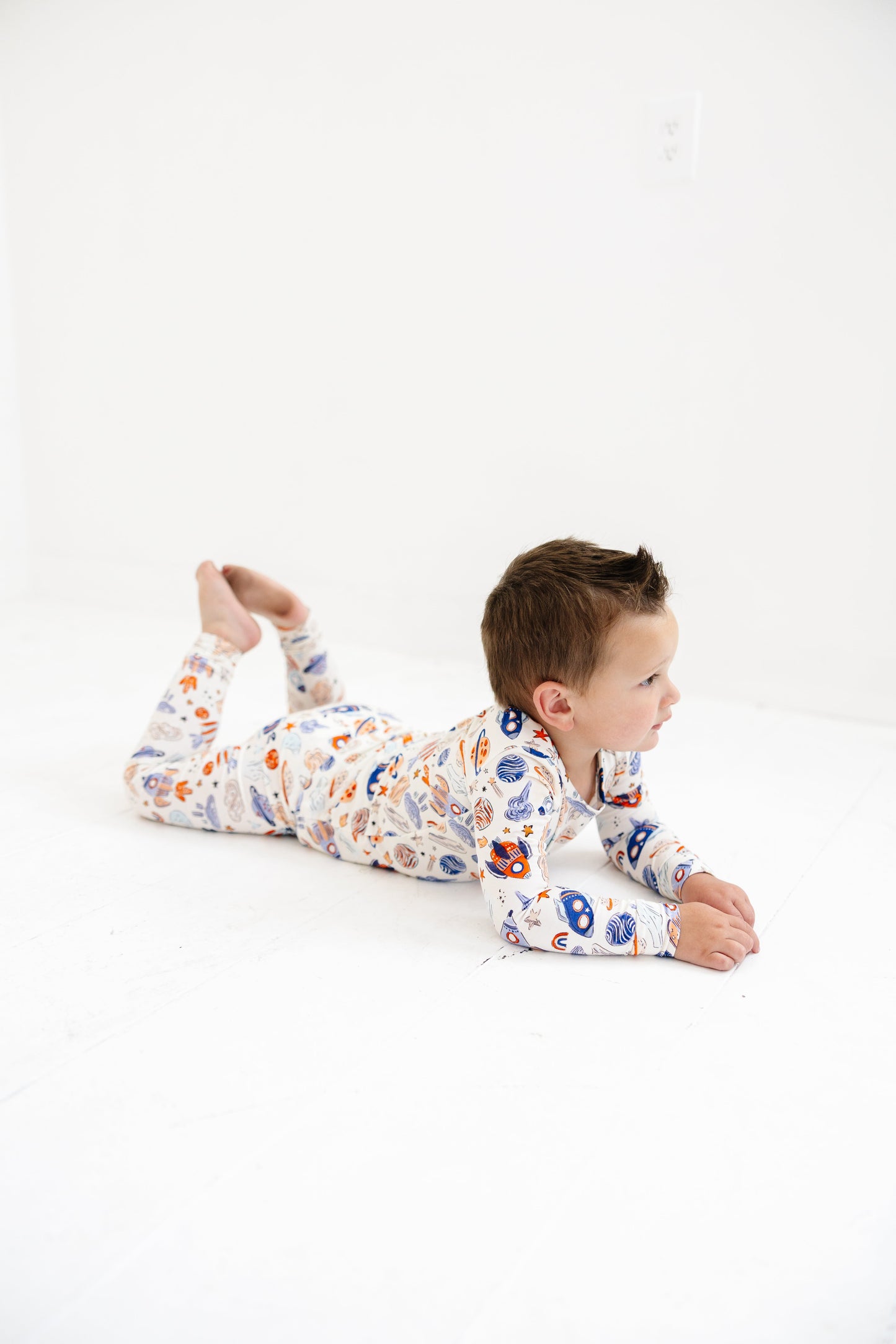 Sleepy Sage Co Space Explorer Two Piece Pajama Set