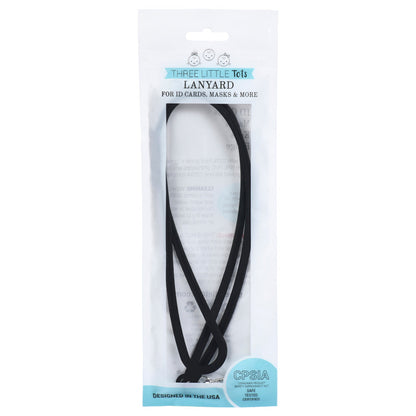 Three Little Tots Silicone Lanyard for ID Badges, Masks, Keys & More