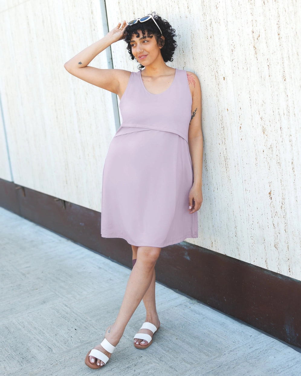 Penelope Crossover Nursing Dress