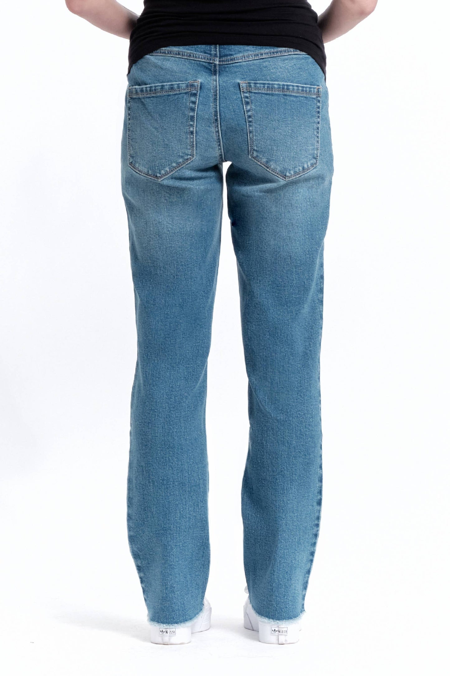 Maternity Straight Leg Jean w/ Bellyband
