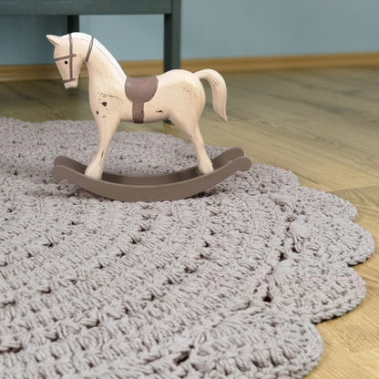 Nattiot Alma Linen Hand Crochet Children's Rug