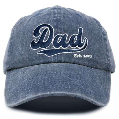 Dad Embroidered Varsity Cotton Hat