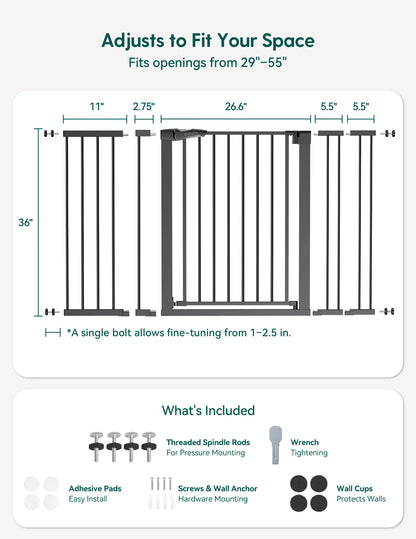 Babelio PressGuard P7 | Expandable Pressure-Mounted Baby Gate