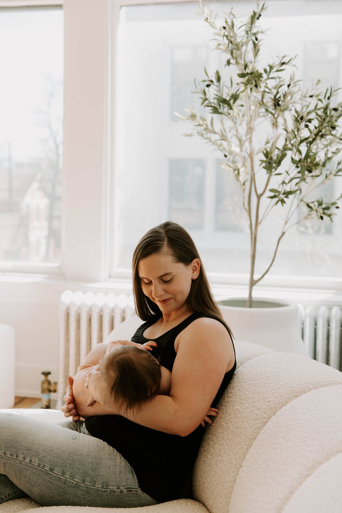 MLM Brand Everywhere Breastfeeding Tank Top - Black