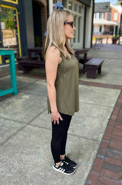 Nursing Swing Tank Top With Side Opening