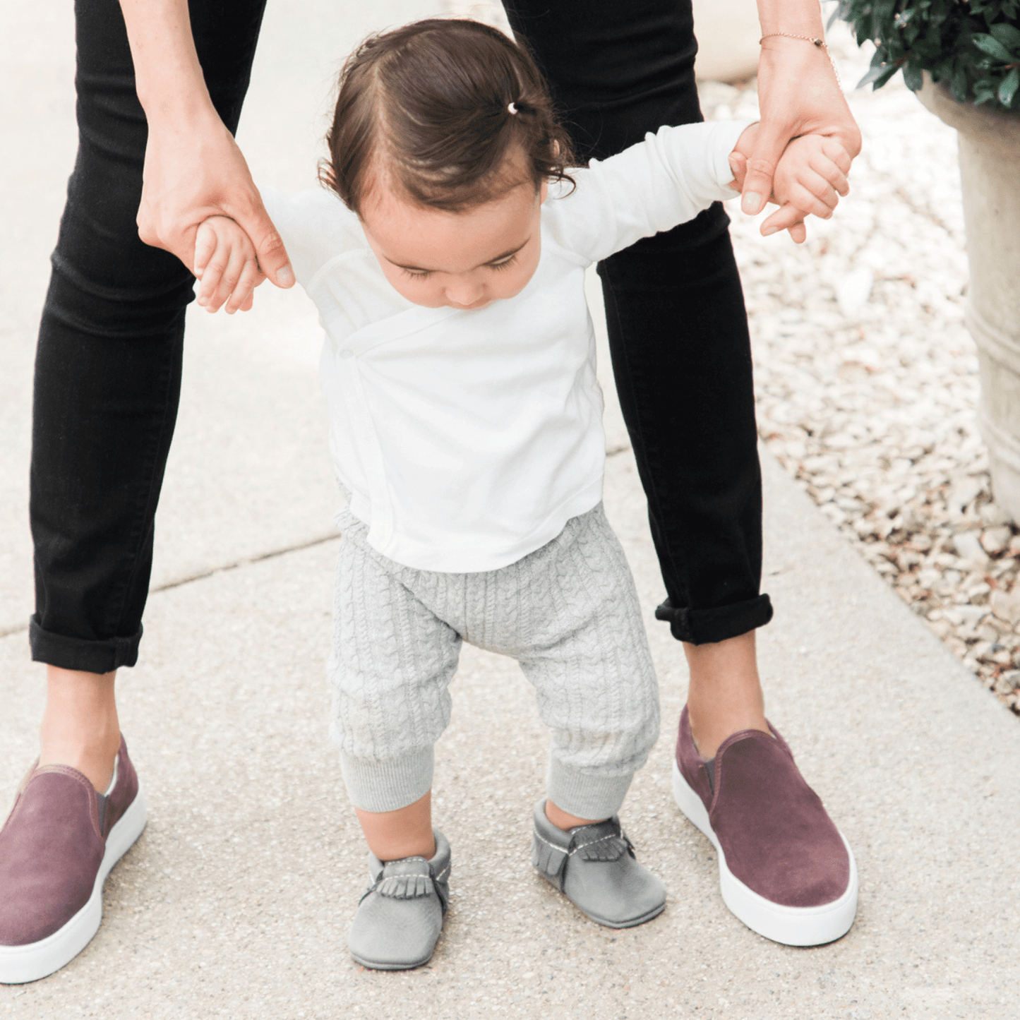 Freshly Picked Blue Spruce Moccasin Baby Shoe
