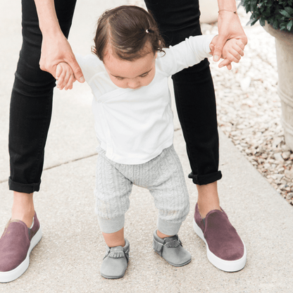 Freshly Picked Blue Spruce Moccasin Baby Shoe