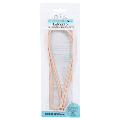 Three Little Tots Silicone Lanyard for ID Badges, Masks, Keys & More