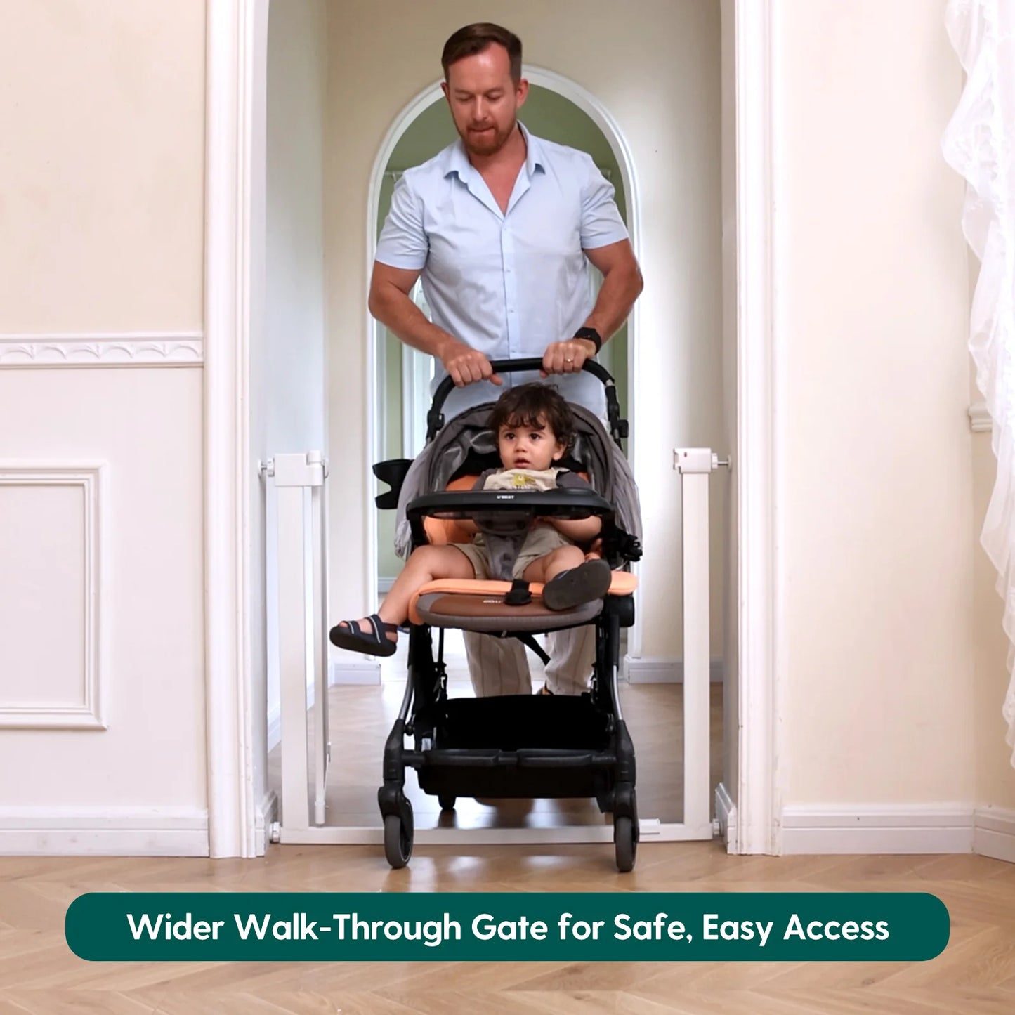 Babelio PressGuard Ⅱ | Upgrade Pressure-Mounted Baby Gate