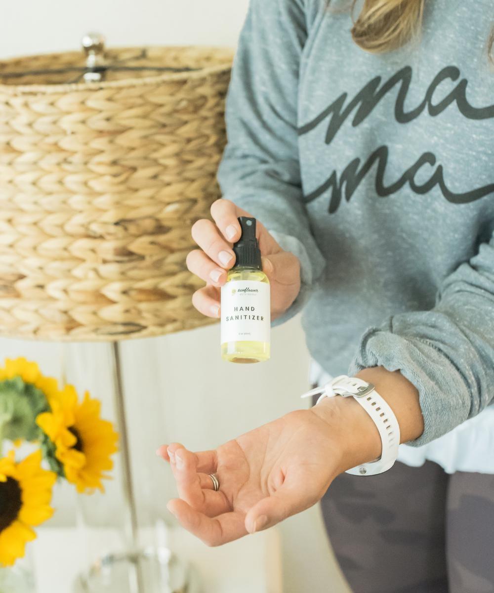 Sunflower Motherhood Hand Sanitizer - Gentle Lemon Lavender Spray
