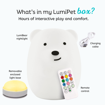 LumiPets® Benny the Bear- Children's Touch Night Light