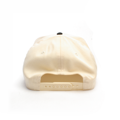 Beige baseball cap on a white background