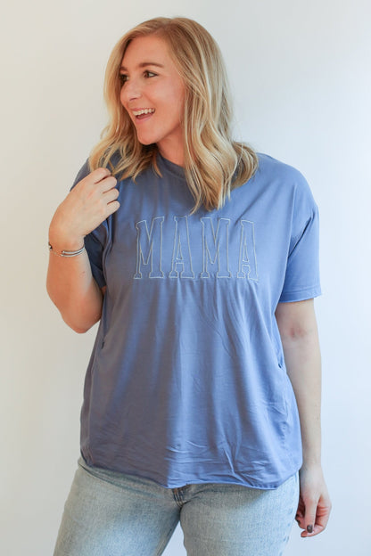 Movemama Relaxed Fit Zip Breastfeeding Tee